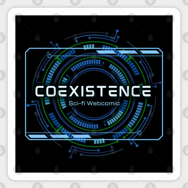 Coexistence Logo Blue Magnet by Coexistence The Series